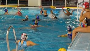 Seleção portuguesa feminina na final do Torneio Internacional de Loulé de polo aquático