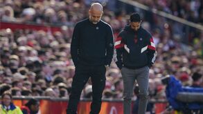 Pep Guardiola e Ruben Amorim voltam a estar frente a frente
