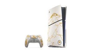 PS 5 Ghost of Yōtei Edição Limitada Gold em destaque