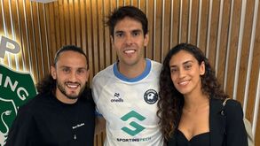 Kochorashvili não perdeu oportunidade e tirou uma fotografia com Kaká em Alvalade