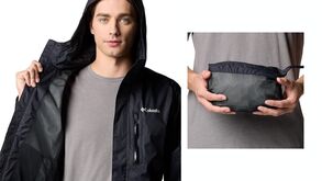 Este casaco é perfeito para a chuva, fica bem com tudo e arruma-se em qualquer lado