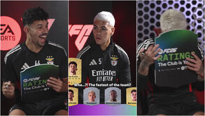«Mais rápido da equipa? Que mentiroso»: jogadores do Benfica avaliaram Ratings no FC 26 e não faltaram gargalhadas