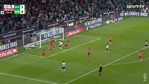 O primeiro golo de Ioannidis pelo Sporting: arrancada de Alisson foi decisiva