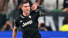 Dusan Vlahovic ao serviço da Juventus