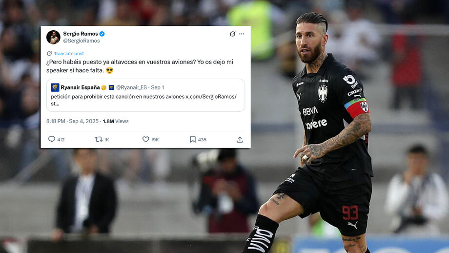Ryanair 'picou' Sergio Ramos e levou resposta