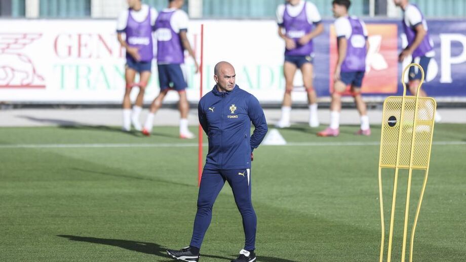 Roberto Martínez orienta treino da seleção portuguesa