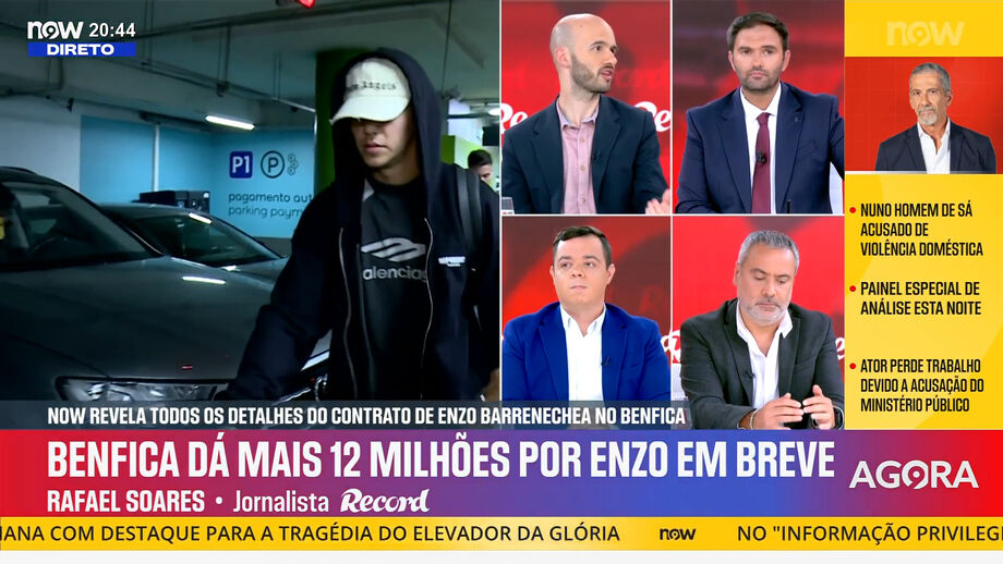 Elogios do jornalista Rafael Soares a Enzo Barrenechea
