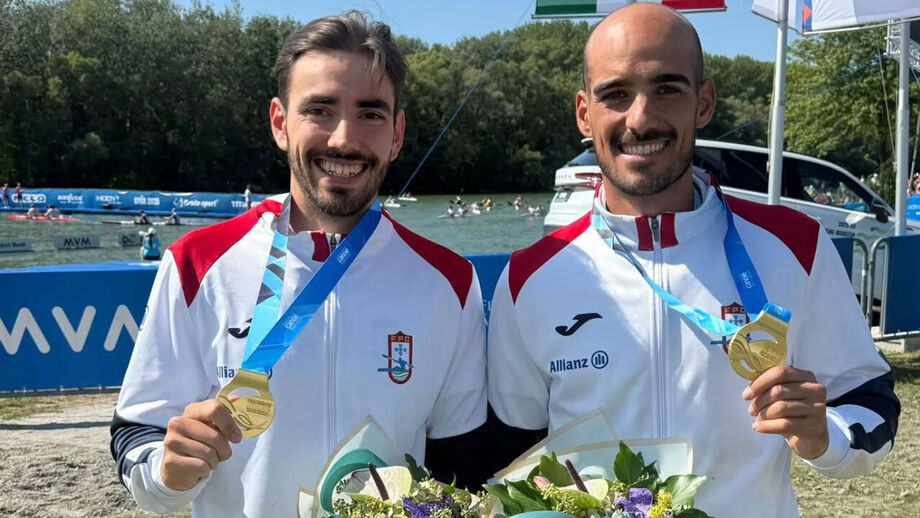 Rui Lacerda e Ricardo Coelho conquistam ouro no Mundial de canoagem em Gyor, Hungria