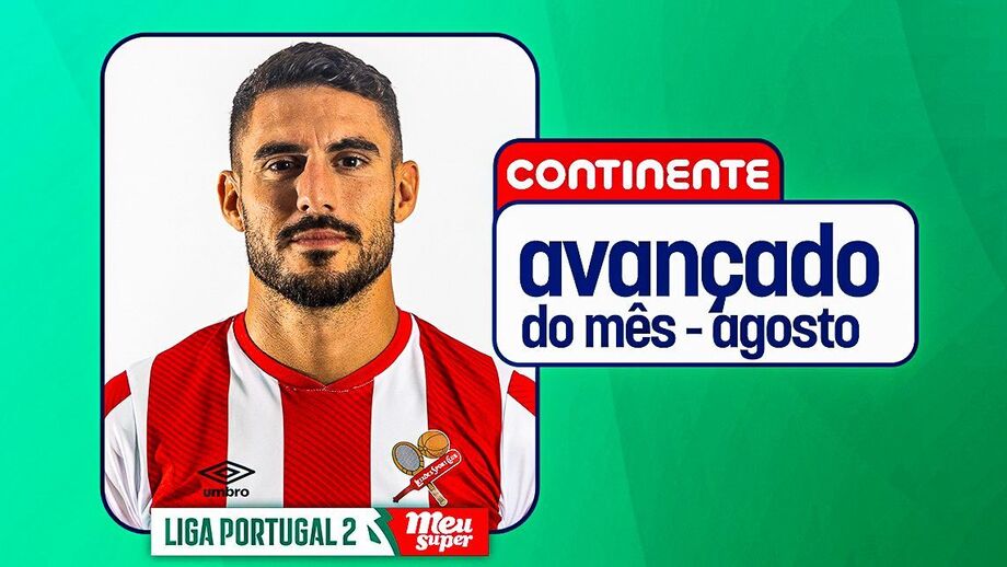 Ricardo Valente eleito avançado do mês de agosto na Liga Portugal Meu Super