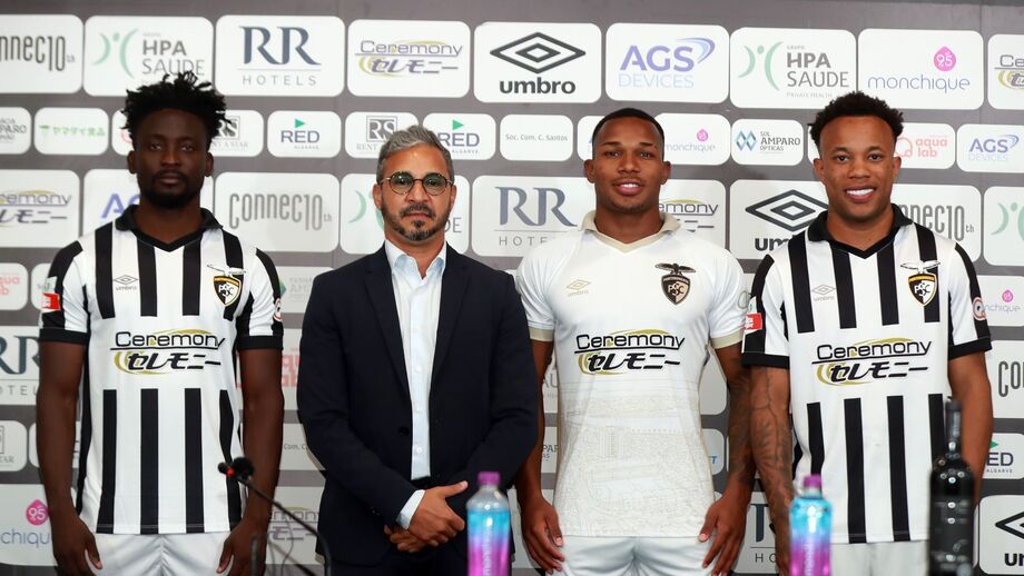 Portimonense apresenta Mateus Santos, Mo Dauda e Edney Silva