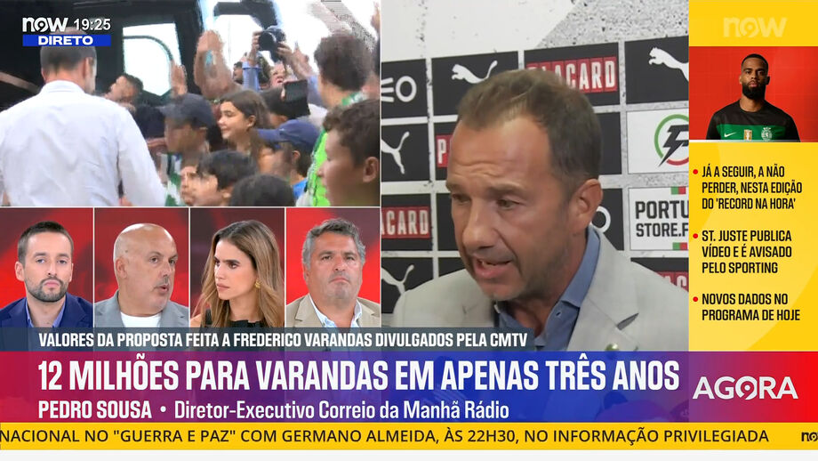 Declarações no programa Record na Hora