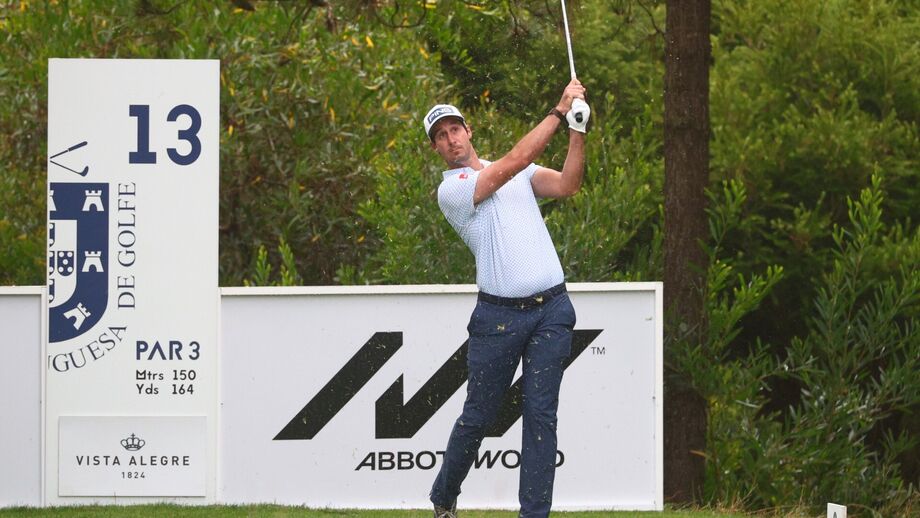Tomás Melo Gouveia em ação no Open de Portugal