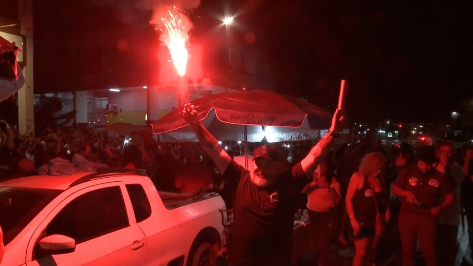 Opositores do antigo presidente do Brasil saíram à rua em Brasília