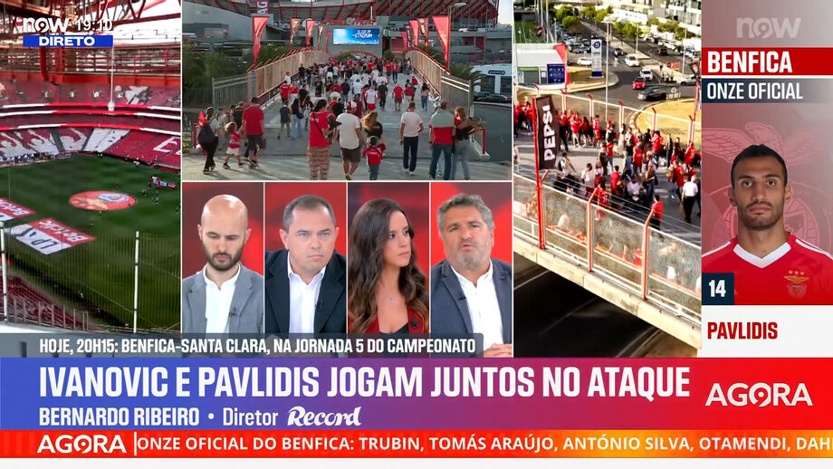 Diretor de Record analisa o onze do Benfica para o jogo com o Santa Clara