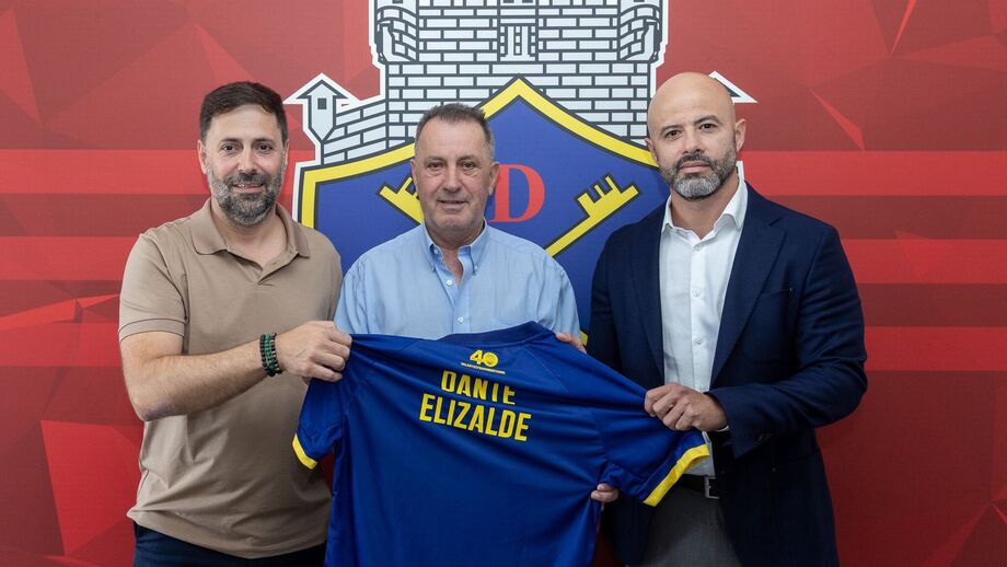Francisco José Carvalho, ex-líder da SAD, Francisco Carvalho, presidente do Chaves, e Dante Elizalde, novo líder da SAD