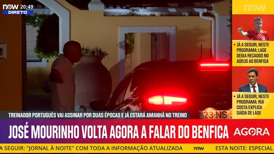 Treinador bem-disposto já em sua casa