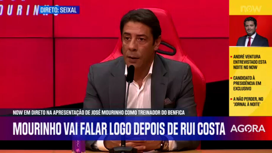 Presidente do Benfica deixa elogios ao treinador português