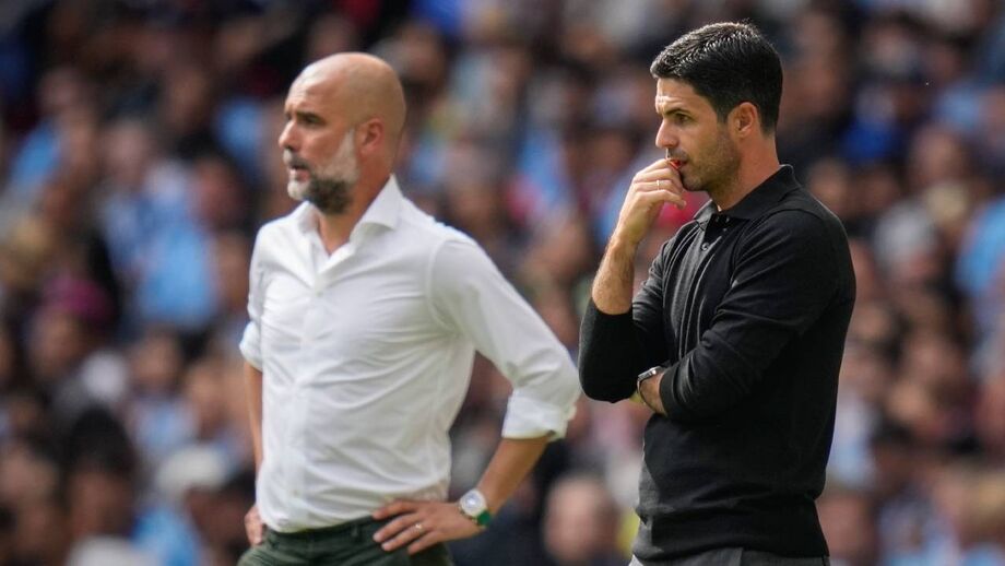 Pep Guardiola e Mikel Arteta travam mais um duelo de titãs