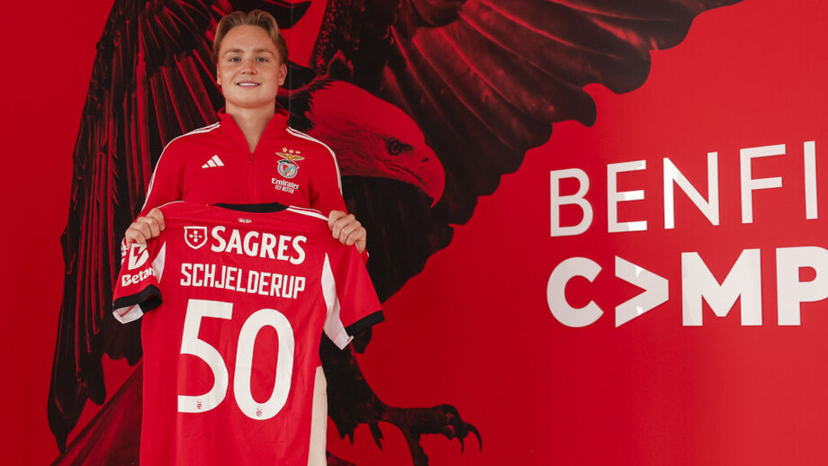 Schjelderup celebra 50 jogos pelo Benfica
