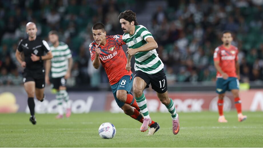 Trincão em ação no Sporting-Moreirense