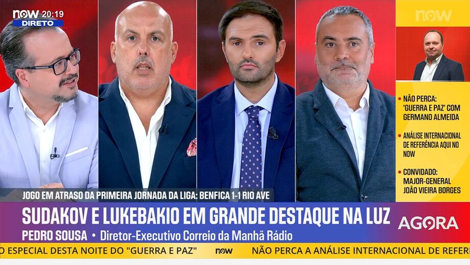 Sérgio Krithinas, Vítor Pinto, Pedro Sousa e David Novo revelam detalhes no programa 'Record na Hora'
