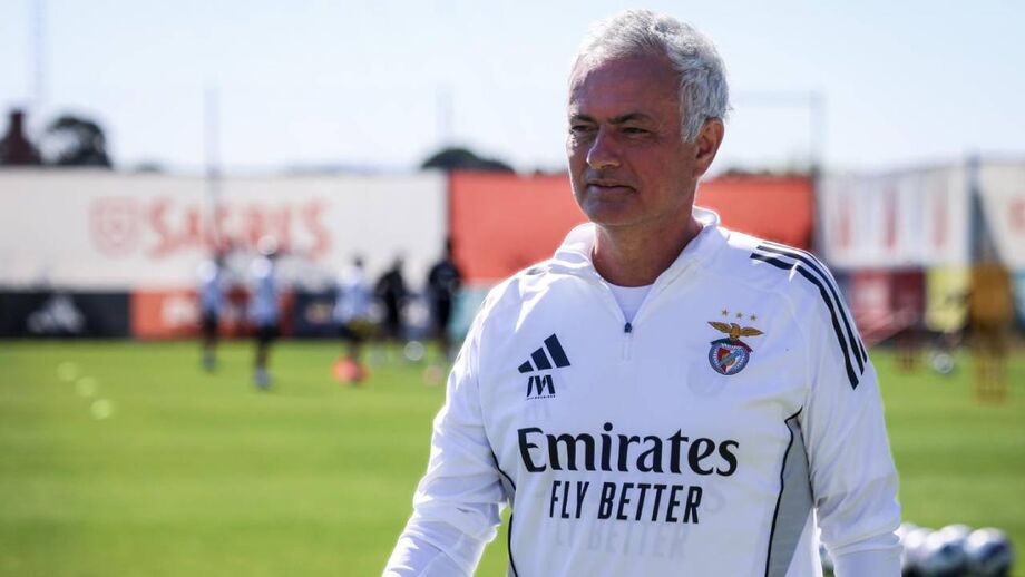 José Mourinho, treinador do Benfica