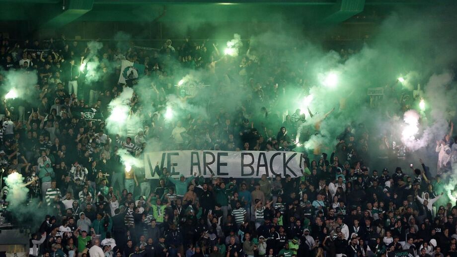 Tarja e pirotecnia vale multa ao Sporting