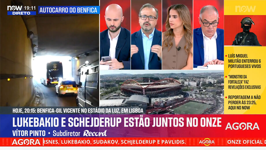 Subdiretor de Record analisa onze de José Mourinho para o duelo com o Gil Vicente