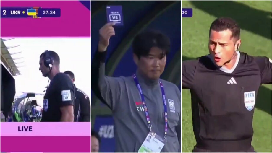 Lee Chang-won, selecionador sul-coreano, foi o primeiro a pedir revisão de uma jogada no VAR