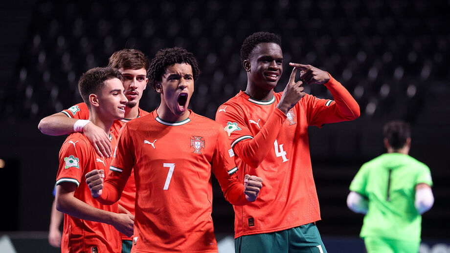Portugal goleia Itália no Europeu de futsal Sub-19, em Chisinau
