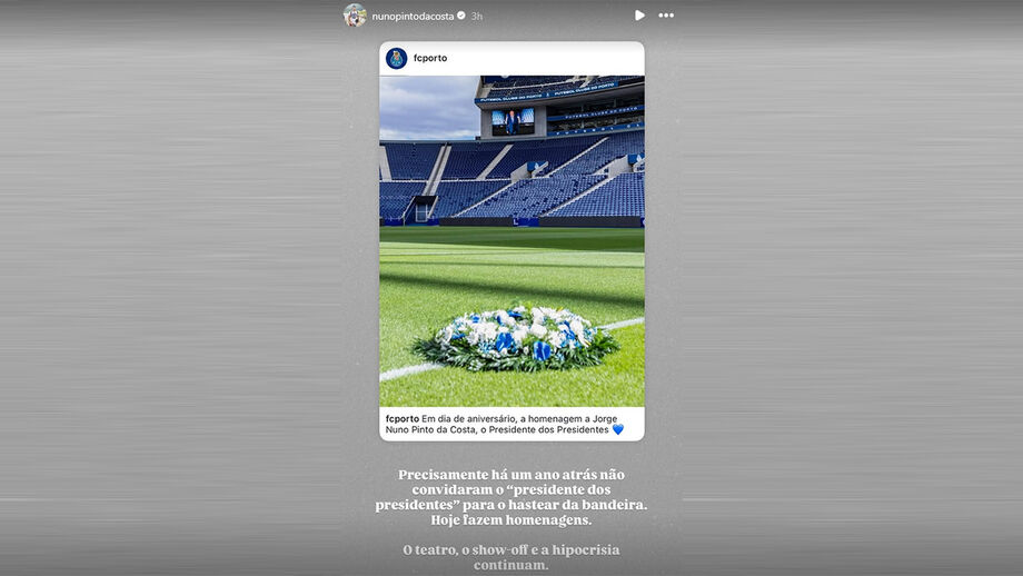 Nuno Pinto da Costa critica FC Porto