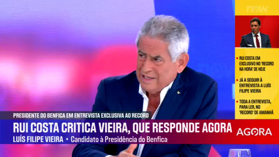 Ex-presidente do Benfica responde no Now