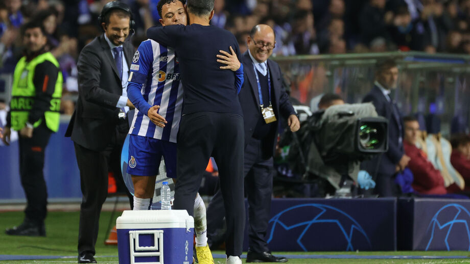 Sérgio Conceição e Pepê em 2022 no FC Porto