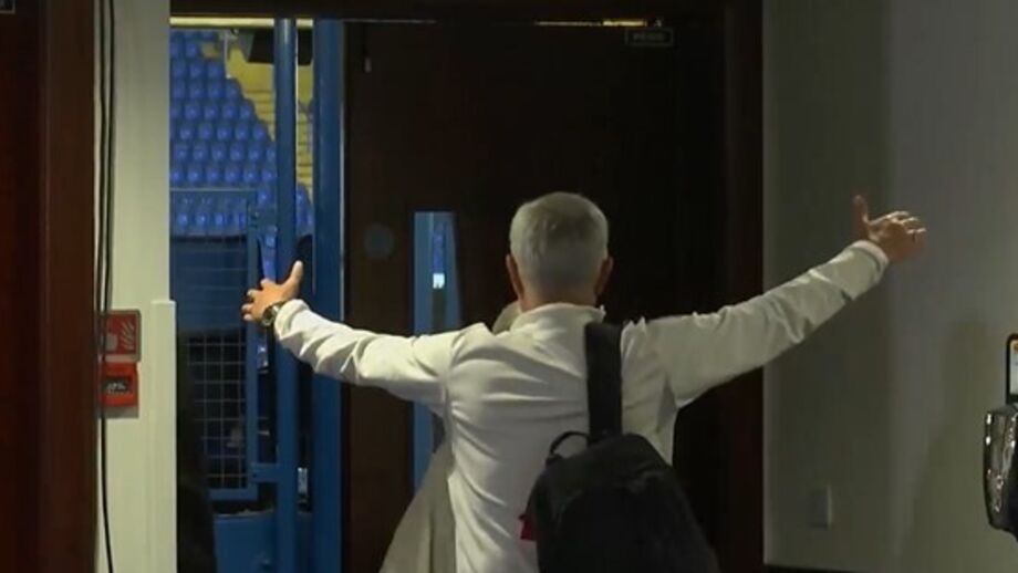 Já depois da conferência de antevisão ao Chelsea-Benfica