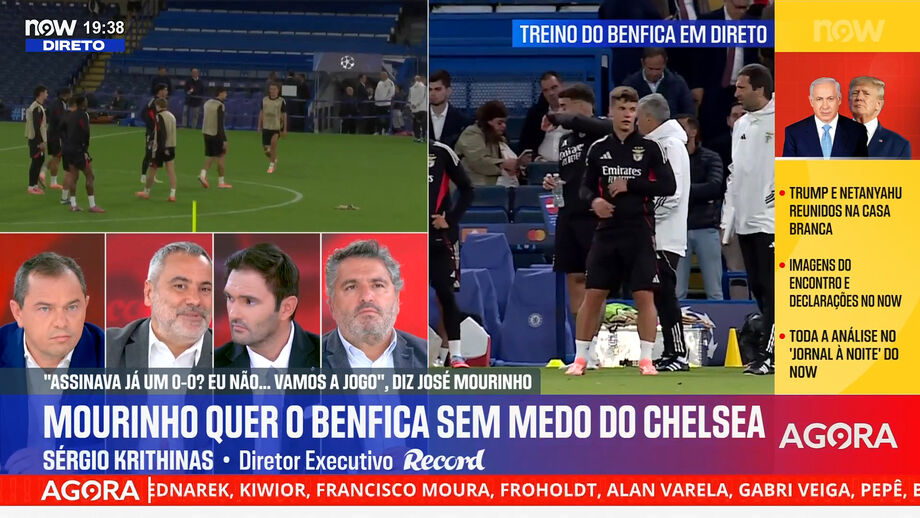 Sérgio Krithinas, diretor executivo de Record, destaca capacidade física do médio do Benfica