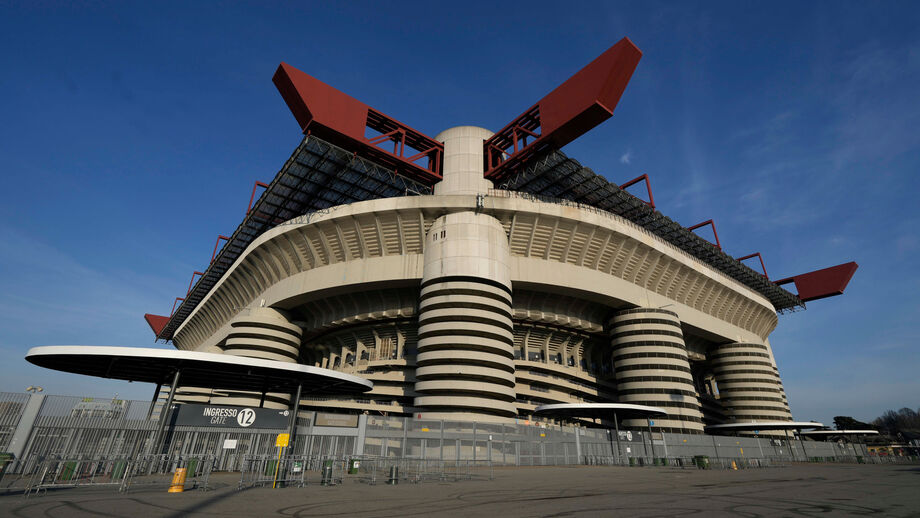 AC Milan e Inter de Milão 197 milhões de euros pelo atual estádio e pelos parques de estacionamento adjacentes onde planeiam construir um novo estádio