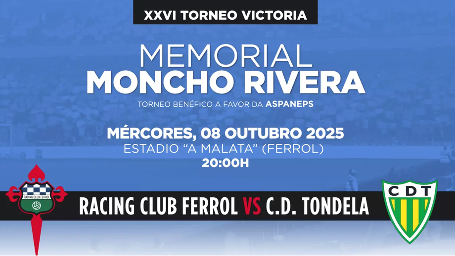Tondela defronta Racing de Ferrol no Memorial Moncho Rivera, em Ferrol