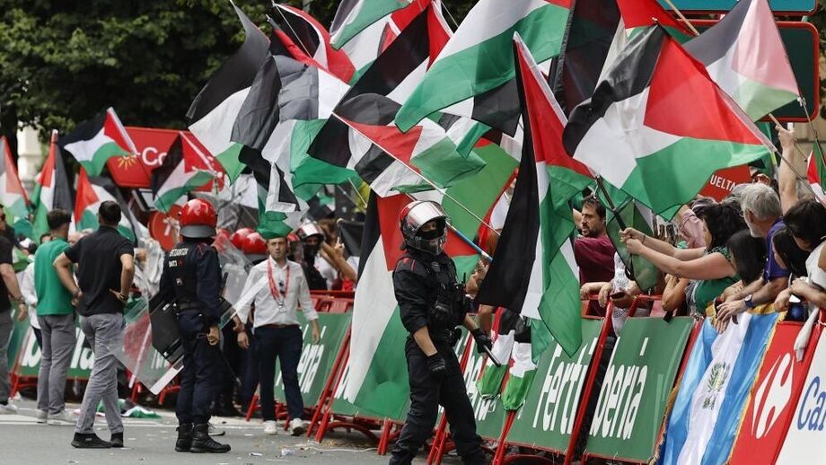 Protestos na meta em Bilbau