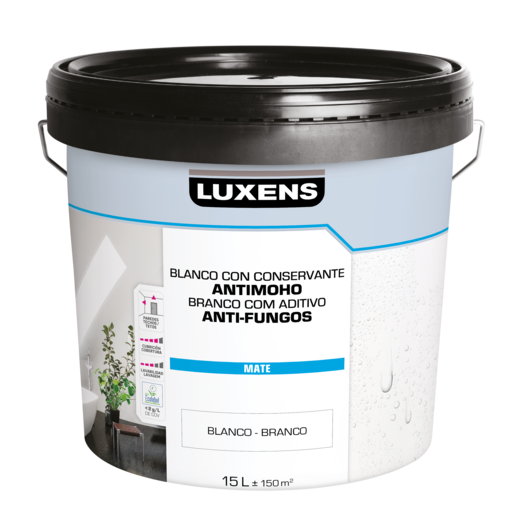 Tinta Luxens branco com conservante antimofo e aditivo antifungos