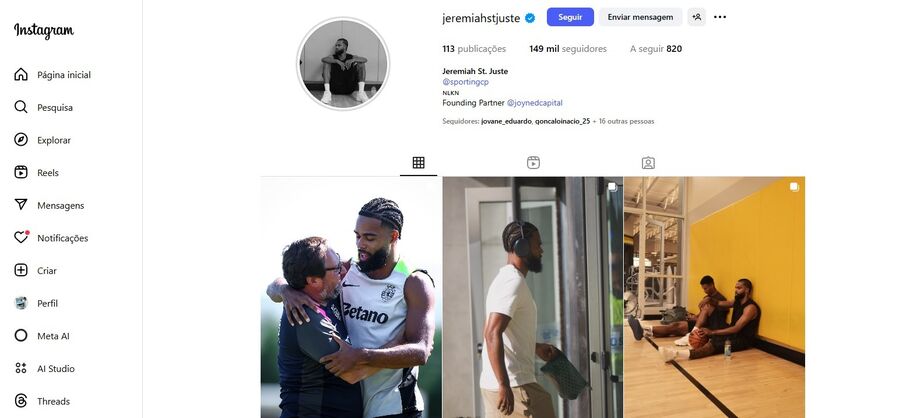 As redes sociais do holandês depois do comunicado apagado