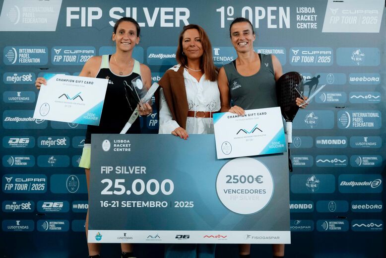 Ana Catarina Nogueira e Melania Merino vencem o FIP Silver Lisboa Racket Centre
