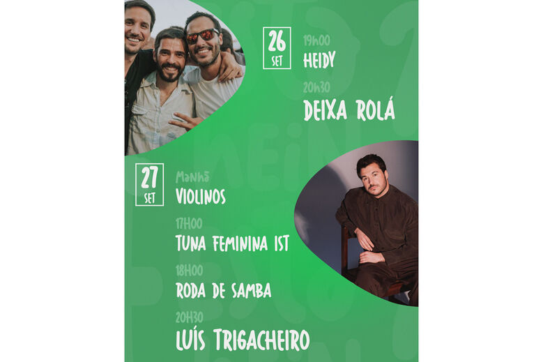 Festival SONS no Pessa com Heidy, Deixa Rolá, Tuna Feminina IST e Luís Trigacheiro