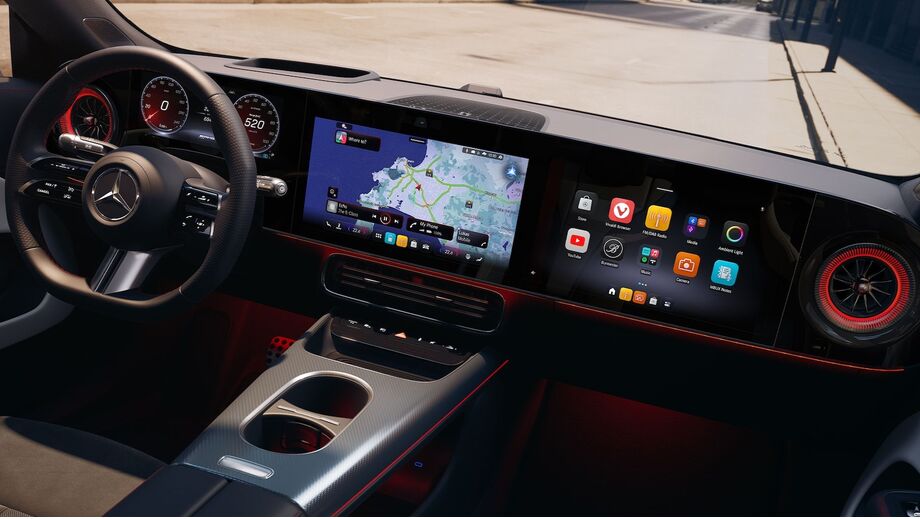 Interior do Mercedes-Benz CLA 250+