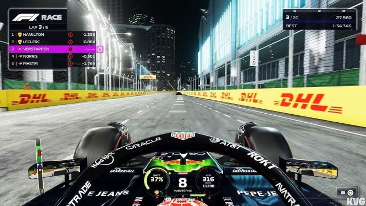 Verstappen em 3.º no GP de Singapura no Marina Bay Street Circuit