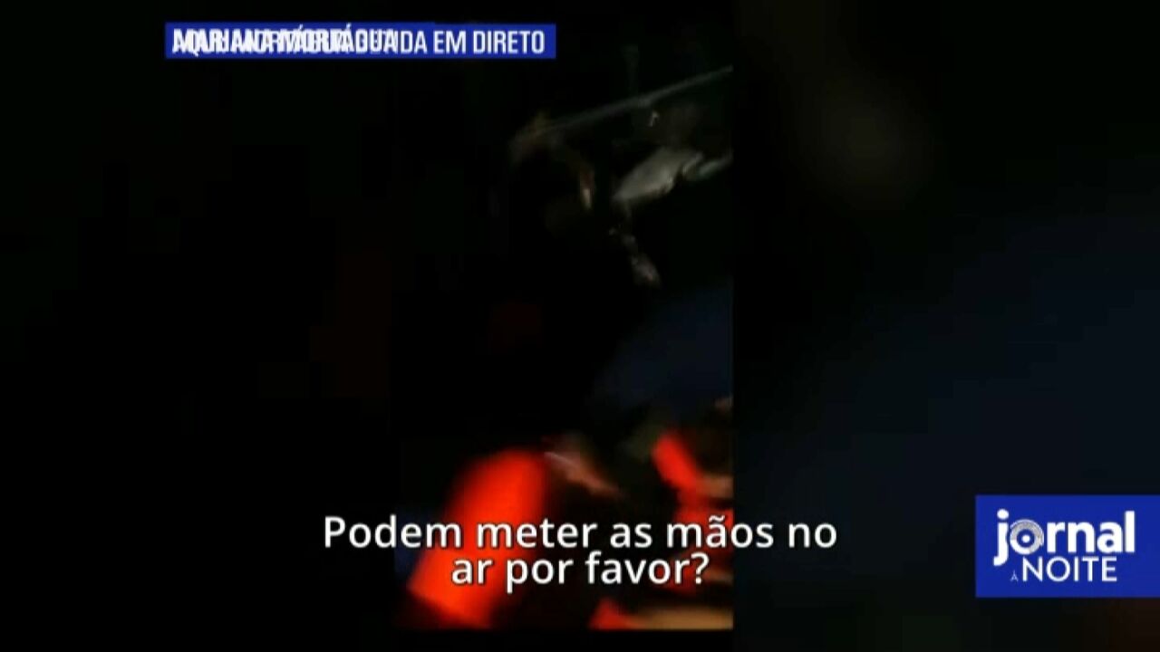 "Mãos no ar": O momento em que embarcação da flotilha onde segue Mortágua é intercetada por Israel
