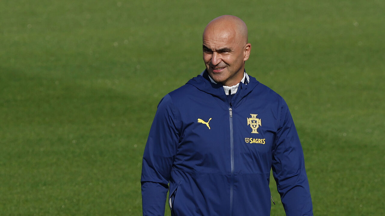 Roberto Martínez orienta treino da Seleção Nacional