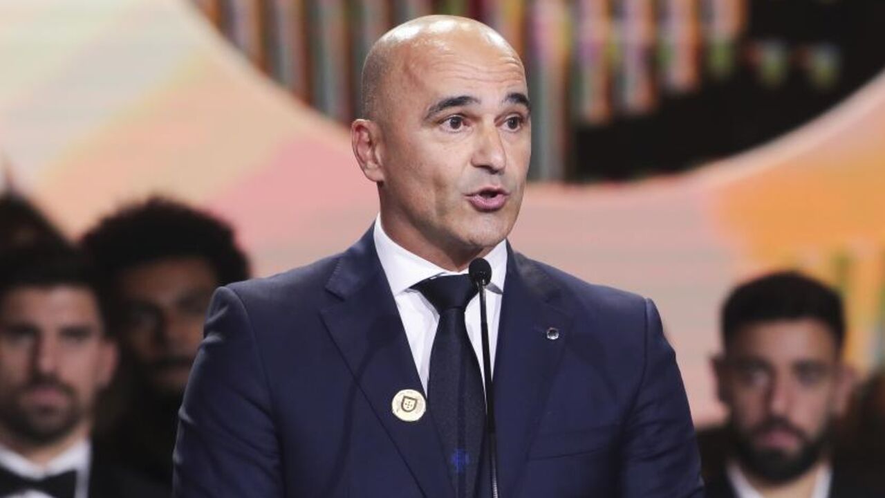 Roberto Martínez discursa no Portugal Football Globes