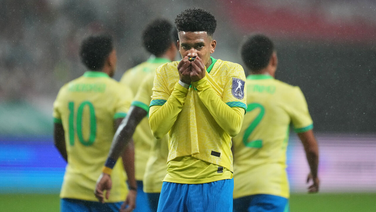 Estêvão bisou na goleada do Brasil à Coreia do Sul