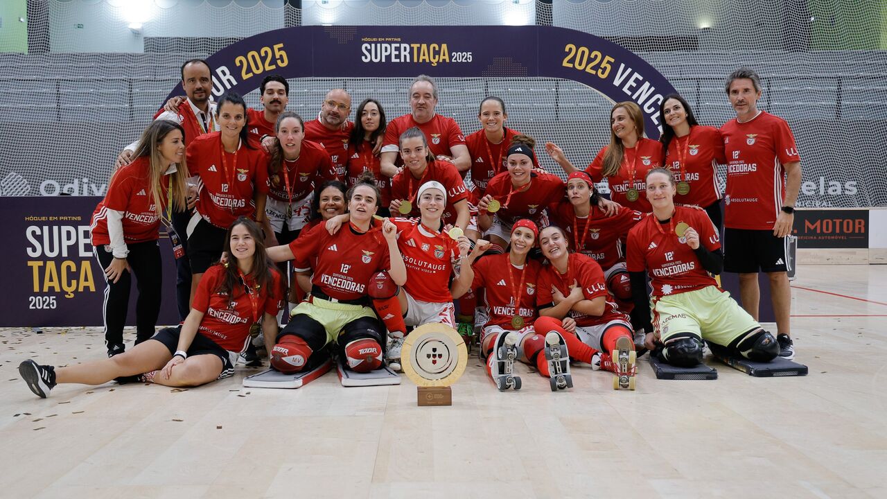 Benfica conquista a Supertaça feminina de hóquei em patins frente à Sanjoanense, em Odivelas