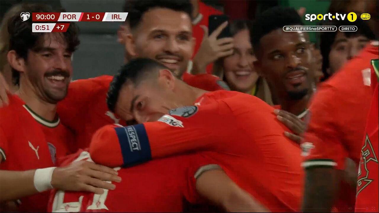 Portugal vence a Irlanda com golo de Ruben Neves aos 90 minutos